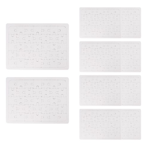 유니아트 그리기퍼즐 35p, 흰색, 10개