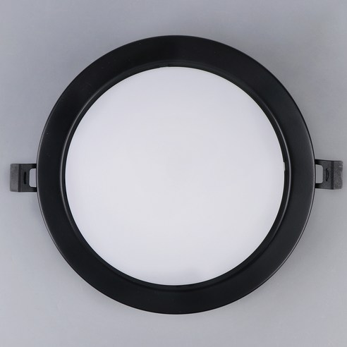 원하 DO 다운라이트 LED 15W 전구색 플리커프리, 블랙, 1개