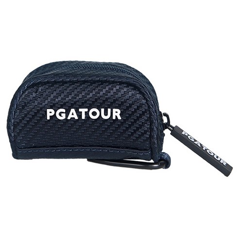 PGA투어 트윌 2볼 골프공 파우치, 네이비, 1개