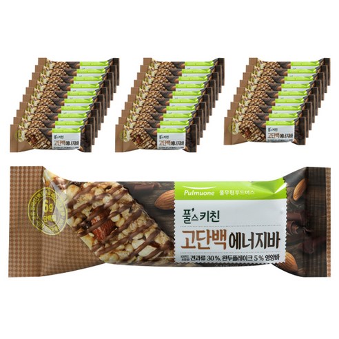 풀무원 풀스키친 고단백 에너지바, 30개, 25g