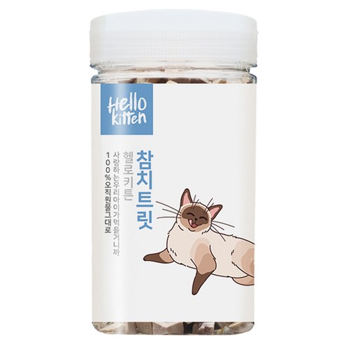 헬로키튼 고양이 참치 트릿 동결건조 간식, 100g, 1개