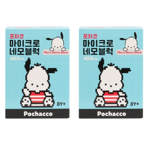 포차코 마이크로 네모블럭, 혼합색상, 2개