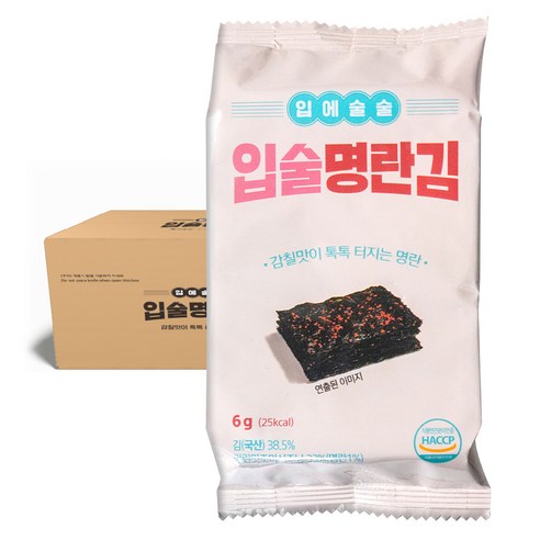 입술 명란김, 120g, 2박스