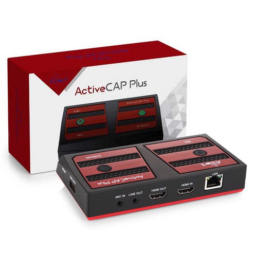 에이포트 USB 외장형 HDMI 캡쳐보드 LAN 인터넷 스트리밍 ActiveCap Plus 13.56hz공카드