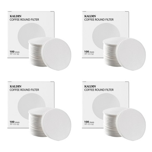 칼딘 모카포트 여과지 더치커피기구 올 라운드 포터필터 58mm, 100개입, 4개