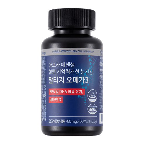 아브카 에센셜 혈행 눈건강 알티지 오메가 3, 60정, 46.8g, 5개