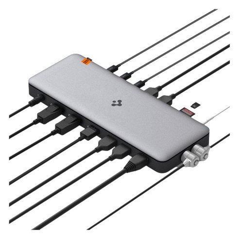 썬더볼트4독 추천 상품슈피겐 썬더볼트4 USB4 8K 트리플 모니터 도킹스테이션 PD2307 제품 사진