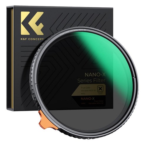 케이앤에프컨셉 NANO-X TRUE COLOR Variable 가변필터 8K AGC Glass 82mm, ND2-ND32