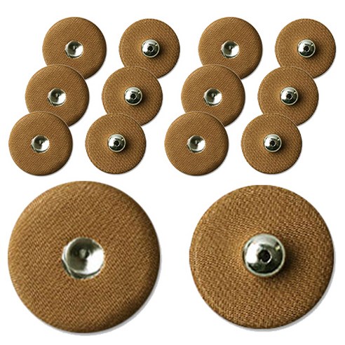 동대문단추왕 싸개 스냅 똑딱이 단추 세트 28mm, 브라운, 7개
