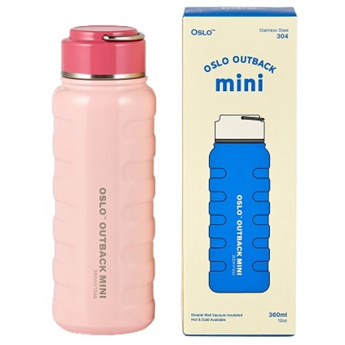 오슬로 초경량 아웃백 미니 스텐 텀블러, 핑크, 360ml, 1개