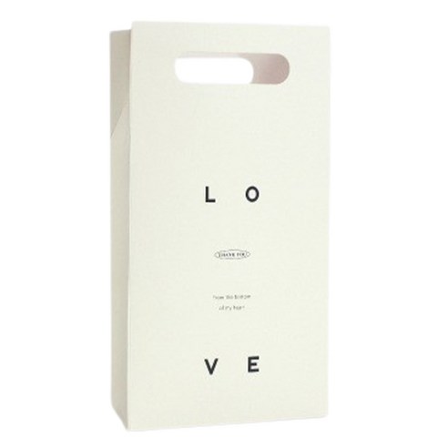 러브 단단한 쇼핑백, 혼합색상, 20개