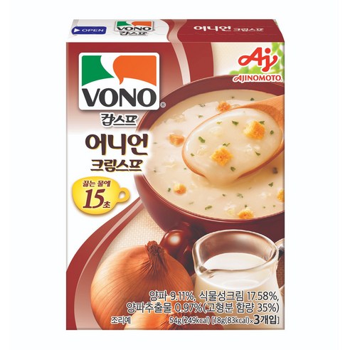 보노 어니언 크림 스프 3p, 54g, 1개
