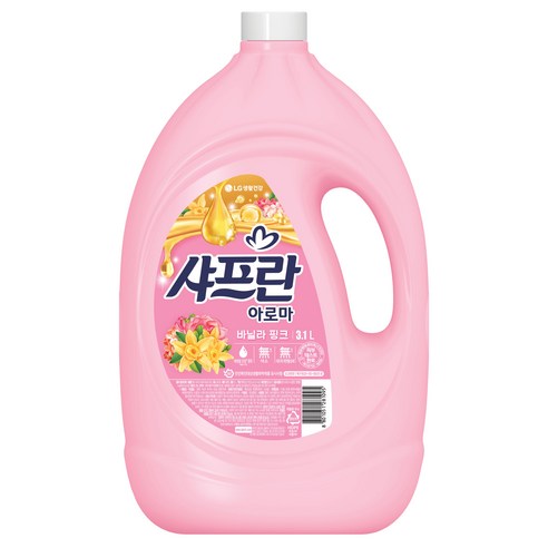 샤프란 아로마 섬유유연제 바닐라 핑크 본품, 3.1L, 1개