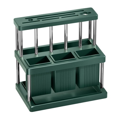 블럭마트 주방 다기능 칼꽂이, 화이트 + 골드, 1개