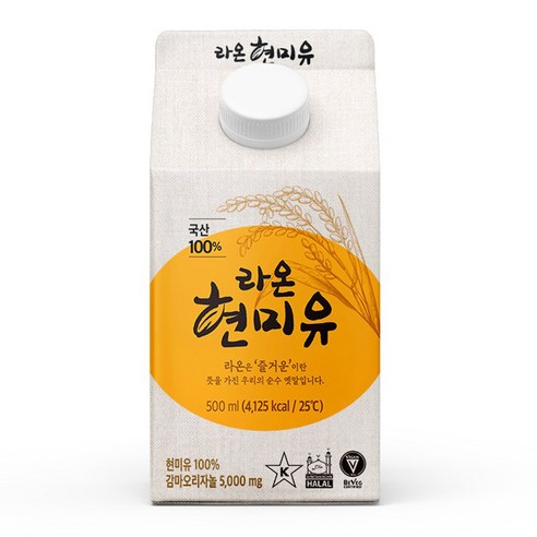 라온 현미유, 500ml, 1개