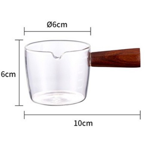 카페리아 자단나무 손잡이 계량 눈금 샷글라스: 완벽한 커피와 칵테일 즐거움을 위한 필수품