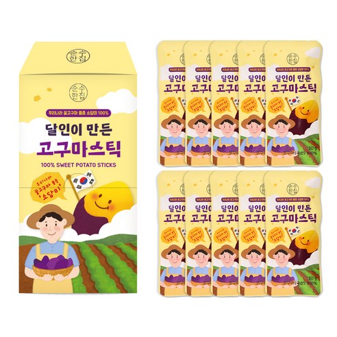 순수한집 달인이 만든 고구마 스틱 20p, 400g, 1개