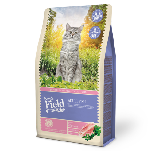 샘스필드 고양이 어덜트용 피쉬 건식사료, 연어, 2.5kg, 1개