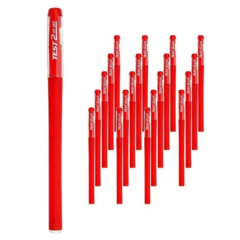 피어니스트 사무용품 젤펜 0.5mm, 02 레드, 20개
