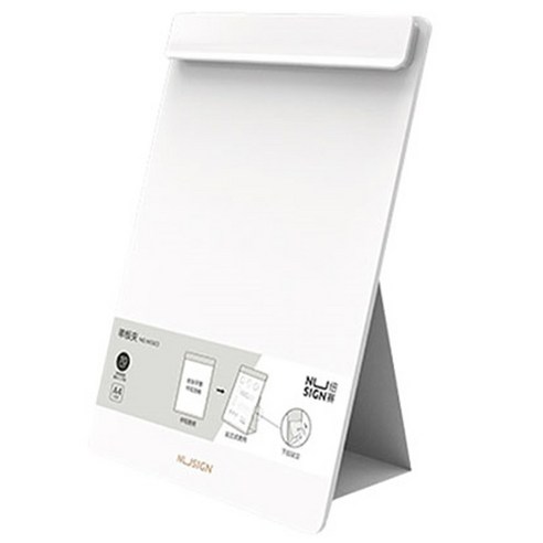누사인 스탠딩 와이드 클립보드 A4 NS503AS, 화이트, 1개