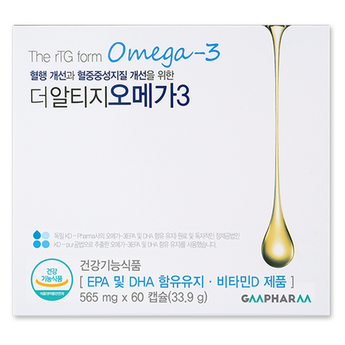 지엠팜 더 알티지 오메가3 60p, 60정, 1개