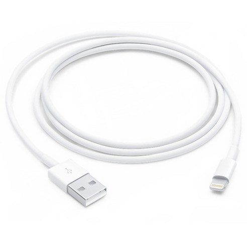 Apple Lightning-USB 케이블 MUQW3FE/A, 1m, 화이트, 1개 카플레이