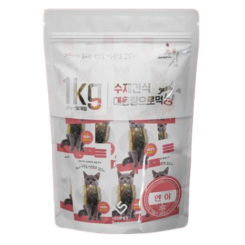 초심 고양이 연어 통살 50p, 연어맛, 1kg, 1개