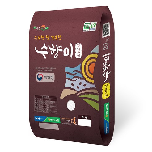 팔탄농협 GAP 인증 특등급 수향미 쌀, 1개, 20kg