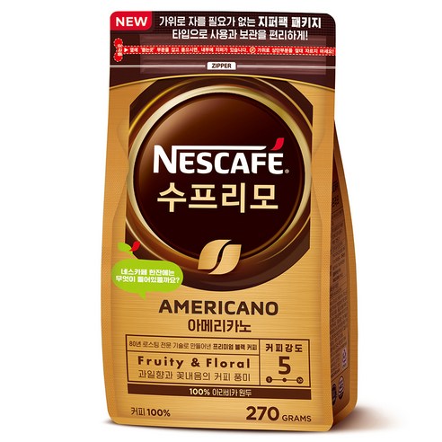 네스카페 수프리모 아메리카노 파우치, 270g, 1개
