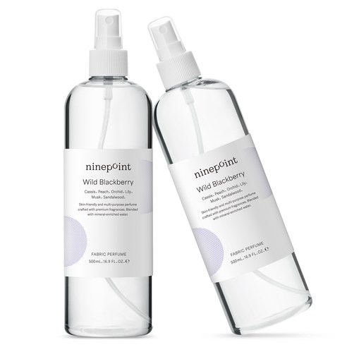 나인포인트 섬유향수 대용량 섬유탈취제, 와일드 블랙베리, 500ml, 2개