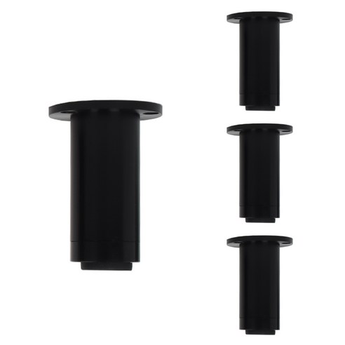 올고르 조절형 가구다리 78~105mm, 블랙, 4개