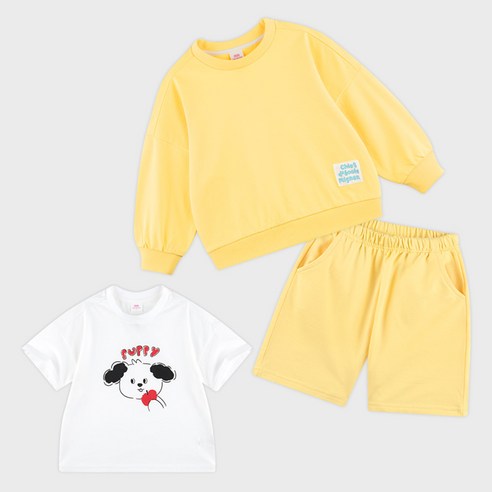 마리앤모리 아동용 데일리 상하복 3종 세트