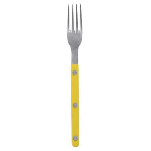사브르 비스트로 빈티지 파스텔 샐러드 포크, Pastel Yellow, 1개