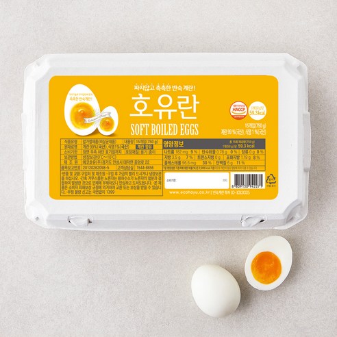 호유란 짜지않고 촉촉한 반숙란 1.5kg, 30구, 1개