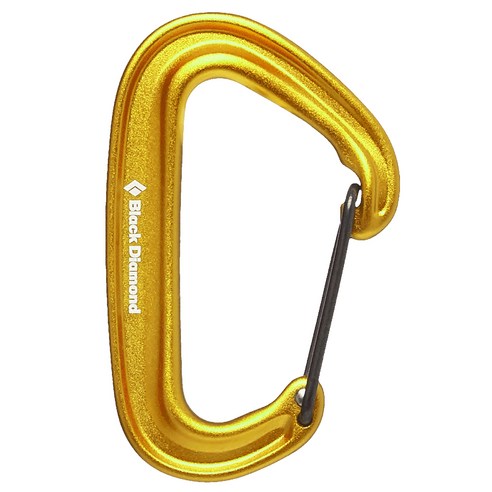 블랙다이아몬드 미니와이어 카라비너, YELLOW, 1개