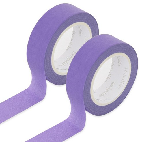 모노라이크 아르떼 마스킹 테이프 15mm x 10m, 566 Lavender, 2개
