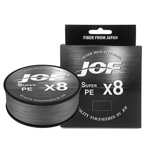JOF 8합사 슈퍼 PE 낚시줄, 그레이, 1개