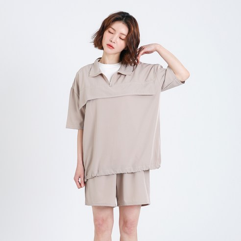 아루아 여성용 반팔 여름 트레이닝 상하의 세트