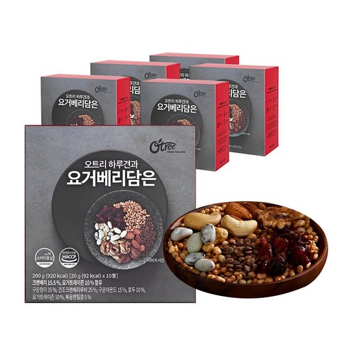 오트리 하루견과 요거베리담은 10p, 6개, 200g