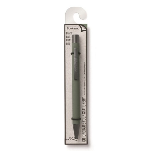 이프 블랙유성잉크 부카루 볼펜 0.7mm, 카키, 1개