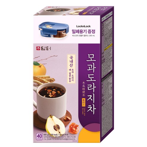 담터 모과 도라지차 플러스, 15g, 40개입, 1개