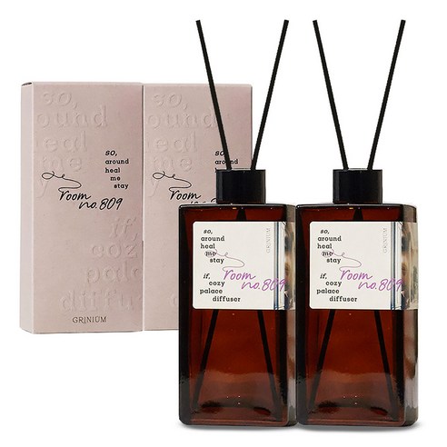 그리니움 힐 디퓨저, 룸넘버 809, 150ml, 2개