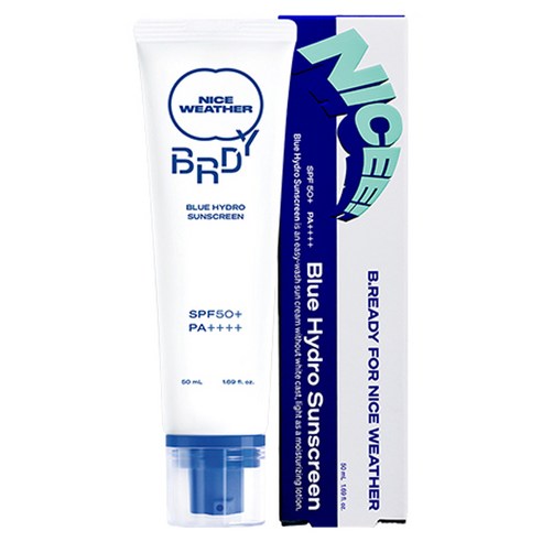 비레디x나이스웨더 블루 수분 선크림 SPR 50+ PA++++, 50ml, 1개