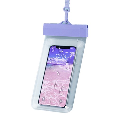 소니오 터치 스크린 라인 휴대폰 방수팩 22 x 11.3 cm, 06 후크 퍼플, 1개