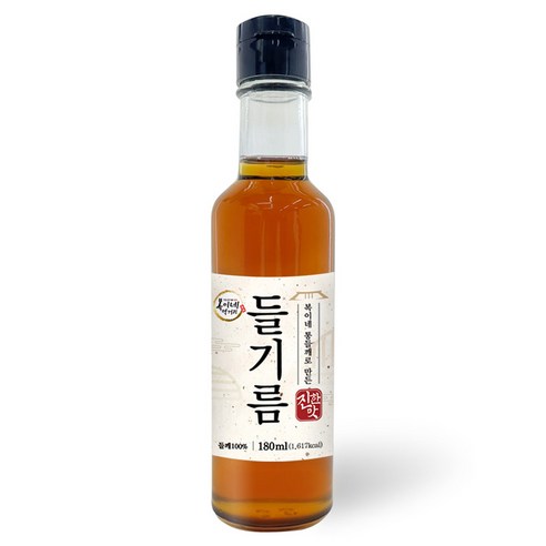 복이네먹거리 통들깨로 만든 진한맛 들기름, 180ml, 1개