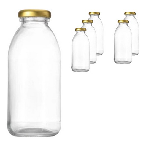 에버클린 밀크티 유리병, 350ml, 6개