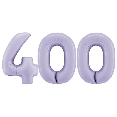 그라보벌룬 은박풍선 대 숫자 400, 라일락, 1개