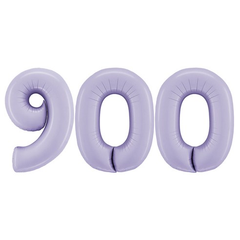 그라보벌룬 은박풍선 대 숫자 900, 라일락, 1개