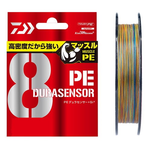 다이와 UVF PE 듀라센서 X8 +SI2 0.4호, 멀티컬러 5색, 1개