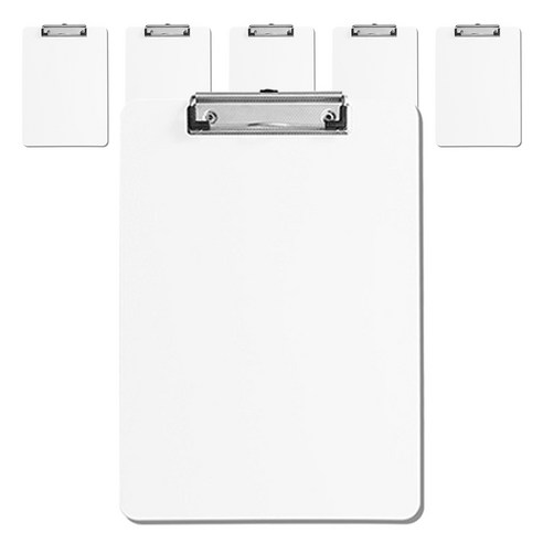 알로데 노트 오피스 A4 클립보드 22.3 x 31.2 cm, TYPE06 화이트, 6개